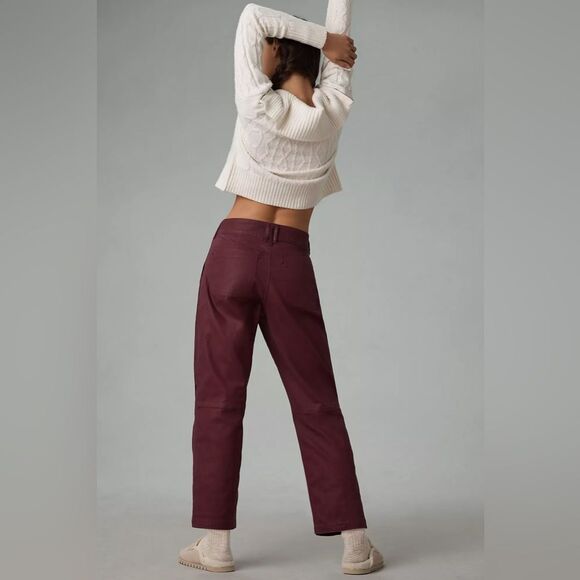 Anthropologie The Wanderer Coated Relaxed Jeans by Pilcro Size 31 Petite - Picture 4 of 4